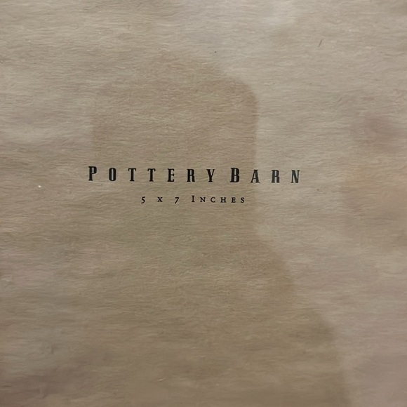 Pottery Barn 5” x 7” Picture Frame Photo Free Standing Metal Leaf Design - Picture 3 of 6